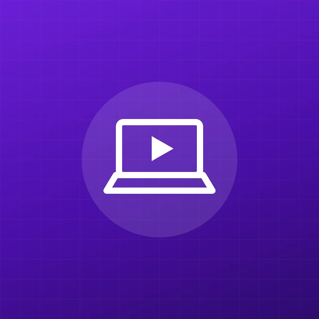 Laptop with a play button: watching IPTV on a Windows PC or Mac