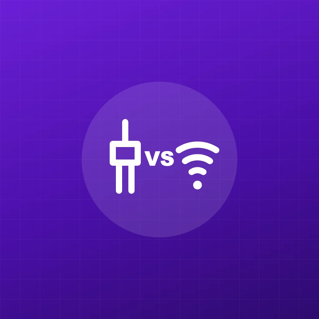 Cable plug versus Wi-Fi symbol: comparing IPTV and cable TV